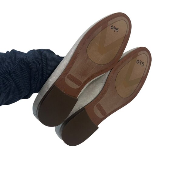 Vionic Women Silver Metallic Slip-On Loafers Comfort Shoes SZ 6 Textile Upper - Picture 9 of 12